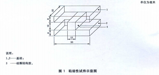 粘結件試件示意圖